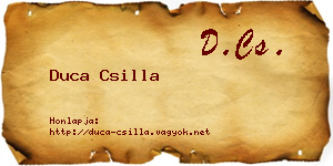 Duca Csilla névjegykártya